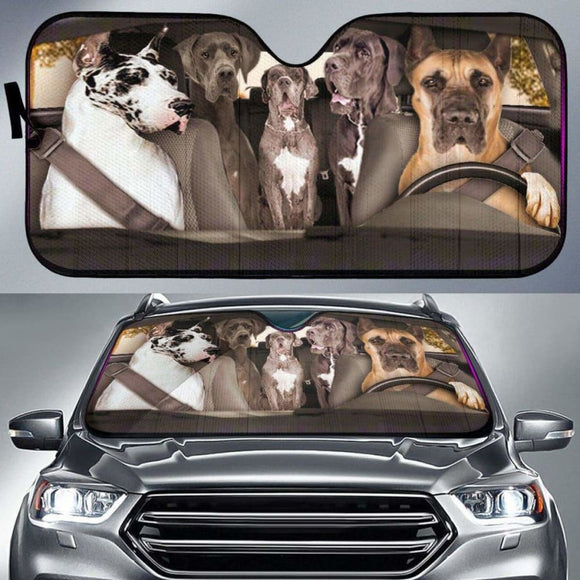 Great Dane Dogs 2 - Auto Sun Shade 172609 - YourCarButBetter