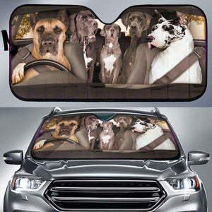 Great Dane Dogs 2 RHD - Auto Sun Shade 172609 - YourCarButBetter