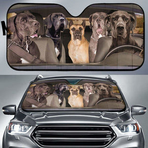 Great Dane Dogs 5 - Auto Sun Shade 172609 - YourCarButBetter