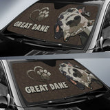 Great Dane Paw Car Auto Sun Shades Car Accessory 210401 - YourCarButBetter