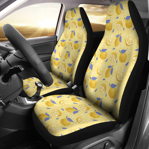 Great Pattern Lemon Car Seat Covers 211008 - YourCarButBetter