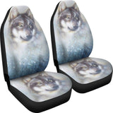 Great Wolf and Snow Car Seat Covers 212302 - YourCarButBetter