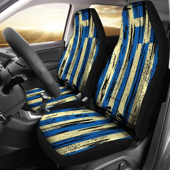 Greece Grunge Flag Car Seat Cover 1 232125 - YourCarButBetter