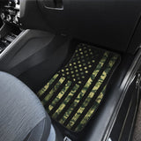 Green American Flag Amazing Gift Ideas Car Floor Mats 211803 - YourCarButBetter