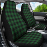 Green And Black Buffalo Plaid Car Seat Covers 105905 - YourCarButBetter