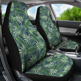Green And Blue Tropical Island Leaf Pattern Hawaiian Car Seat Covers 174914 - YourCarButBetter