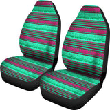 Green And Pink Aztec Car Seat Covers 174510 - YourCarButBetter