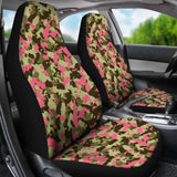 Green And Pink Camo Car Seat Cover 112608 - YourCarButBetter