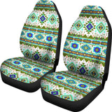Green And White Aztec Car Seat Covers 174510 - YourCarButBetter