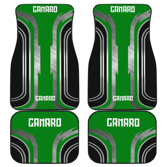 Green Black Camaro White Letter Car Accessories Car Floor Mats 210603 - YourCarButBetter
