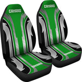 Green Black Camaro White Letter Car Accessories Car Seat Covers 210603 - YourCarButBetter
