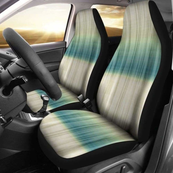 Green Blue And Cream Tie Dye Car Seat Covers Seat Protectors 105905 - YourCarButBetter