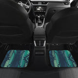 Green Boho Streaks Car Floor Mats 094209 - YourCarButBetter