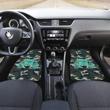 Green Camouflage Color Dark Blue Jeep Car Floor Mats 211204 - YourCarButBetter