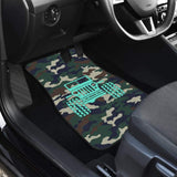 Green Camouflage Color Dark Blue Jeep Car Floor Mats 211204 - YourCarButBetter