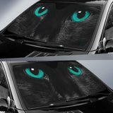 Green Cat Eyes Car Auto Sun Shades 182102 - YourCarButBetter
