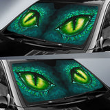 Green Dragon Eyes Car Auto Sun Shades 210401 - YourCarButBetter