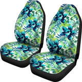 Green Flowers Car Seat Covers 153908 - YourCarButBetter