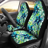 Green Flowers Car Seat Covers 153908 - YourCarButBetter