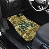 Green Ocher Camouflage Color Bronze Jeep Car Floor Mats 211204 - YourCarButBetter