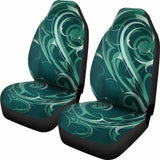 Green Tribal Swirls Car Seat Covers 102802 - YourCarButBetter
