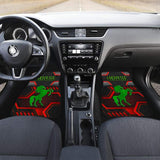 Green Walking Horse Emblem Car Floor Mats 210503 - YourCarButBetter