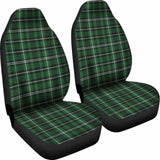 Green White And Black Plaid Car Seat Covers 161012 - YourCarButBetter