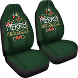 Green Xmas Christmas Candy Cane Car Seat Covers 212303 - YourCarButBetter