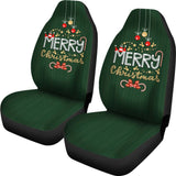 Green Xmas Christmas Candy Cane Car Seat Covers 212303 - YourCarButBetter