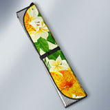 Green Yellow And Orange Tropical Flower Car Auto Sun Shades 210901 - YourCarButBetter