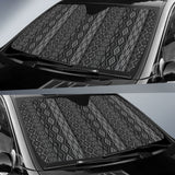 Grey Boho Aztec Car Auto Sun Shades 210501 - YourCarButBetter