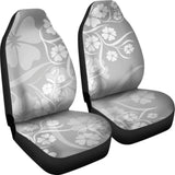 Grey Floral Car Seat Covers 153908 - YourCarButBetter