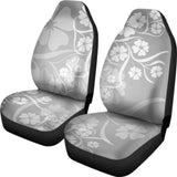 Grey Floral Car Seat Covers 153908 - YourCarButBetter