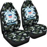 Grey Green Camouflage US Coast Guard Car Seat Covers 211008 - YourCarButBetter