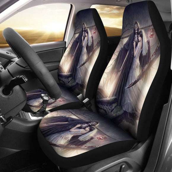 Grim Reaper And Girl Car Seat Covers 210603 - YourCarButBetter