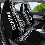 Guahan Modern Tribal Black Car Seat Covers 093223 - YourCarButBetter