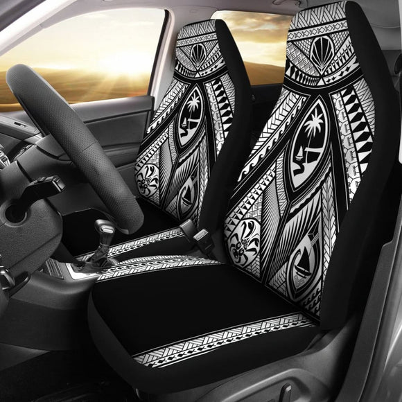 Guahan Tribal Black Car Seat Covers 093223 - YourCarButBetter