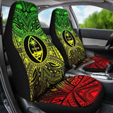 Guam Car Seat Cover - Guam Coat Of Arms Polynesian Reggae Style 105905 - YourCarButBetter