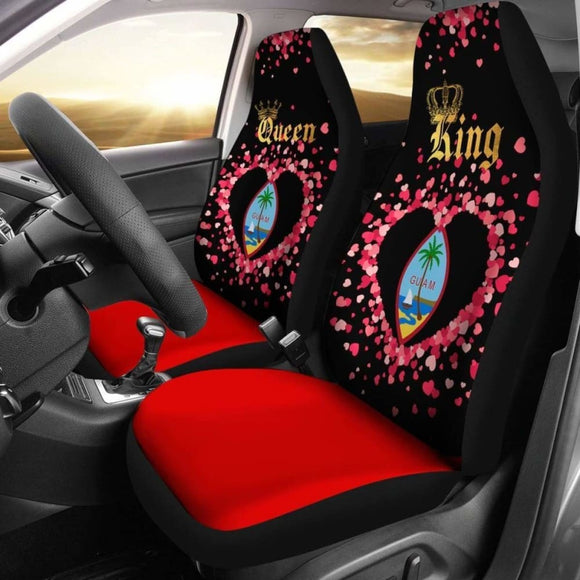 Guam Car Seat Cover Couple King Queen 105905 - YourCarButBetter