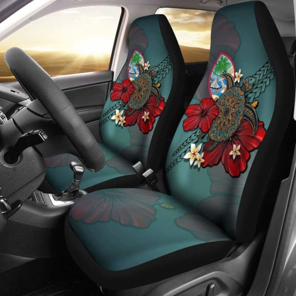 Guam Car Seat Covers Blue Turtle Tribal Amazing 091114 - YourCarButBetter
