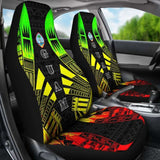 Guam Car Seat Covers - Guam Coat Of Arms Polynesian Tattoo Reggae - 9 174914 - YourCarButBetter