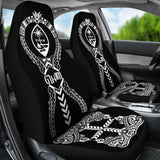 Guam Car Seat Covers - Guam Coat Of Arms Polynesian Tribal - 093223 - YourCarButBetter