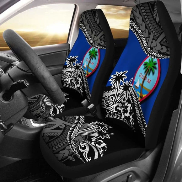 Guam Car Seat Covers - Guam Flag Fall In The Wave - Amazing 1 105905 - YourCarButBetter