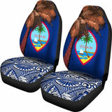 Guam Car Seat Covers - Guahan Palm Tree Polynesian Pattern - 39 153908 - YourCarButBetter