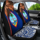 Guam Car Seat Covers - Guahan Palm Tree Polynesian Pattern - 39 153908 - YourCarButBetter