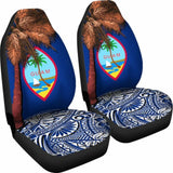 Guam Car Seat Covers - Guahan Palm Tree Polynesian Pattern - 39 153908 - YourCarButBetter