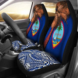 Guam Car Seat Covers - Guahan Palm Tree Polynesian Pattern - 39 153908 - YourCarButBetter