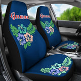 Guam Car Seat Covers Guam Hibiscus Palm Leaves Pattern 174510 - YourCarButBetter