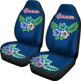 Guam Car Seat Covers Guam Hibiscus Palm Leaves Pattern 174510 - YourCarButBetter