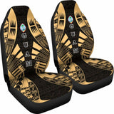 Guam Car Seat Covers - Polynesian Tattoo Gold - 9 174914 - YourCarButBetter